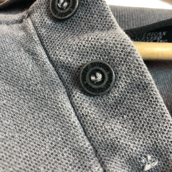 π Harley-Davidson π Grey Polo - Picture 6 of 11